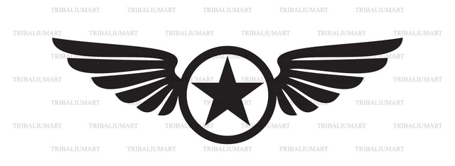 Star and wings SVG TribaliumArtSF 