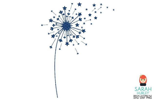 Star Dandelion SVG Sarah Hurley 
