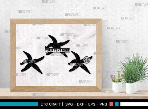 Star Fish Monogram, Starfish Silhouette, Starfish SVG, Tropical Starfish Svg, Beach Starfish Svg, Sea Animal Svg, Ocean Starfish Svg, SB00326 SVG ETC Craft 