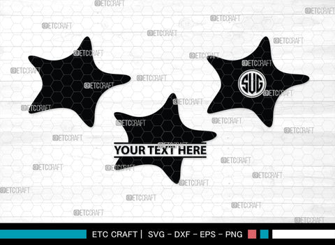 Star Fish Monogram, Starfish Silhouette, Starfish SVG, Tropical Starfish Svg, Beach Starfish Svg, Sea Animal Svg, Ocean Starfish Svg, SB00326 SVG ETC Craft 
