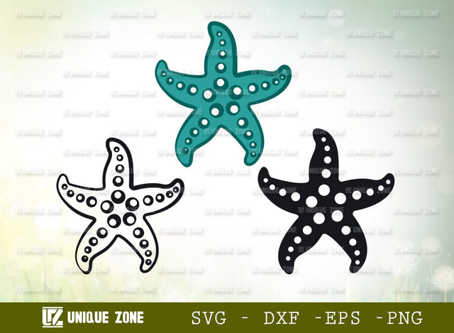 Star Fish Svg Cut File, Sea Beach Svg, Sea Animals Svg, Fish Svg, Ocean Starfish Svg, Sea Fish Svg SVG Unique Zone 