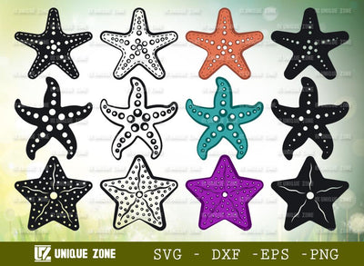 Star Fish SVG Cut Files | Sea Animals Svg | Sea Fish Svg SVG Unique Zone 