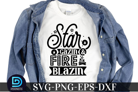 Star gazin & fire blazin , Camping SVG Bundle SVG DESIGNISTIC 