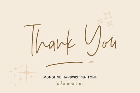 Star Gold Font Aestherica Studio 