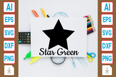 Star Green SVG Craftlabsvg24 