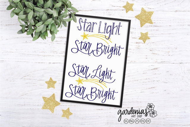 Star Light Star Bright SVG Gardenias Art Shop 