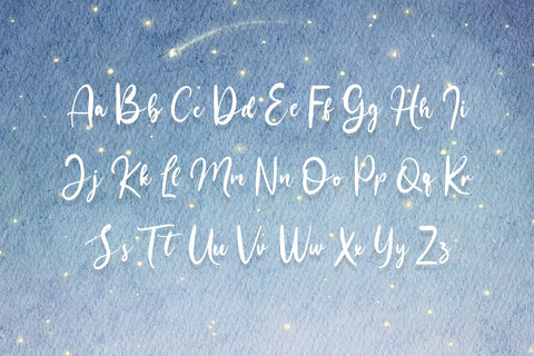 Star Lights Font (Script Fonts, Cursive Fonts, Handwriting Fonts) Font Jupiter Studio Fonts 