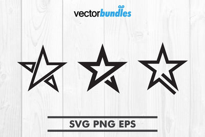 Star line clip art svg SVG vectorbundles 