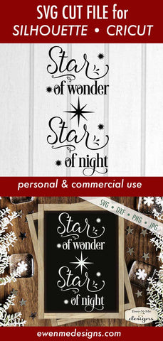 Star of Wonder Star of Night - Christmas - SVG SVG Ewe-N-Me Designs 