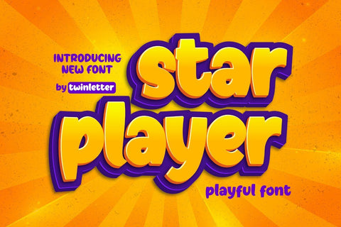 Star Player Font twinletter 