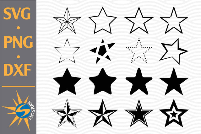Star Silhouette SVG, PNG, DXF Digital Files Include SVG SVGStoreShop 