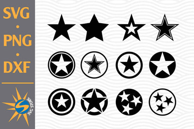 Star Silhouette SVG, PNG, DXF Digital Files Include SVG SVGStoreShop 