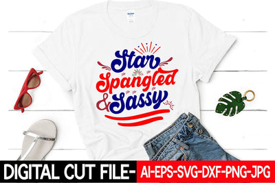 Star Spangled And Sassy SVG Blessedprint 