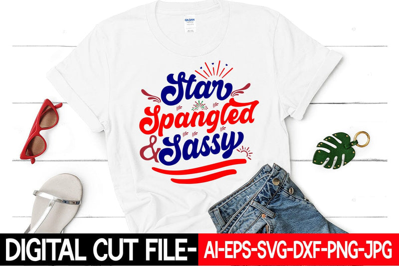 Star Spangled And Sassy SVG Blessedprint 