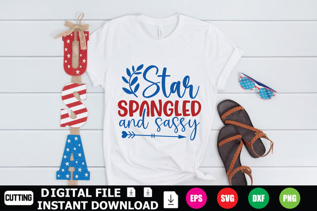Star Spangled And Sassy SVG Shahin alam 