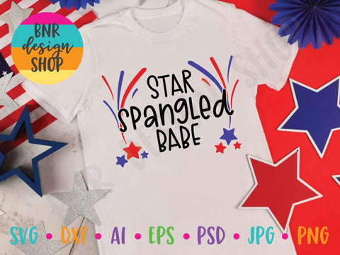 Star Spangled Babe SVG SVG BNRDesignShop 