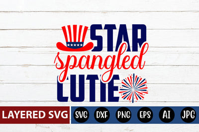 star spangled cutie SVG cut file SVG Blessedprint 