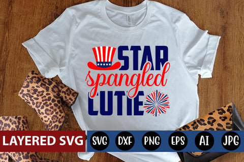 star spangled cutie SVG cut file SVG Blessedprint 