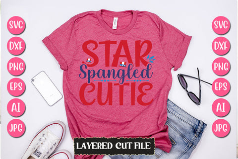 Star Spangled Cutie SVG Cut File SVG Newmockups 