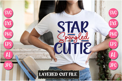 Star Spangled Cutie SVG Cut File SVG Newmockups 