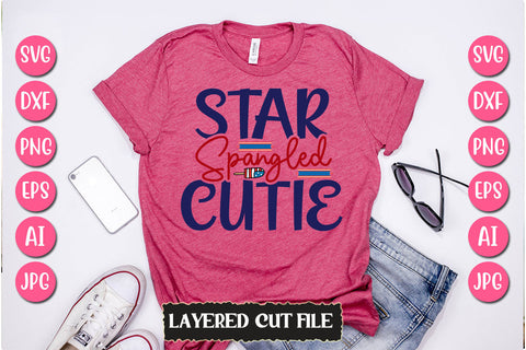 Star Spangled Cutie SVG Cut File SVG Newmockups 