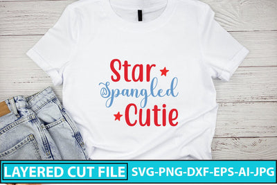 Star Spangled Cutie SVG Cut File SVG Syaman 