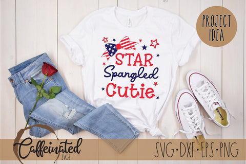 Star Spangled Cutie SVG SVG Caffeinated SVGs 