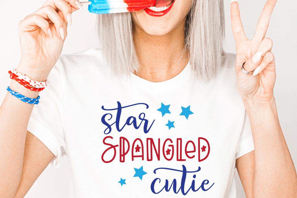 Star Spangled Cutie SVG - So Fontsy