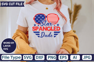 Star Spangled Dude Svg Cut File,SVGs,quotes-and-sayings,food-drink,mini-bundles,print-cut,on-sale, SVG DesignPlante 503 