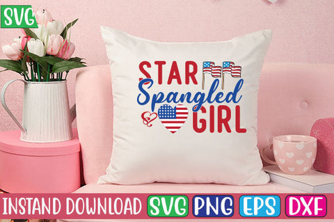 Star Spangled Girl SVG Cut File SVG Studio Innate 