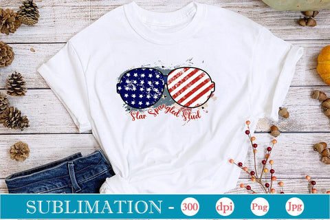 Star Spangled Stud Sublimation SVGs,Quotes and Sayings,Food & Drink,On Sale, Print & Cut Sublimation DesignPlante 503 