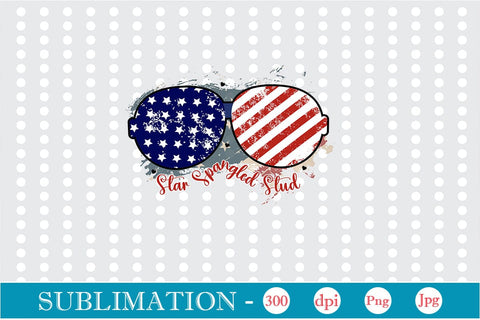 Star Spangled Stud Sublimation SVGs,Quotes and Sayings,Food & Drink,On Sale, Print & Cut Sublimation DesignPlante 503 