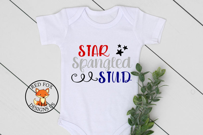 Star Spangled Stud SVG | 4th of July SVG |SVG PNG DXF SVG RedFoxDesignsUS 