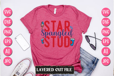 Star Spangled Stud SVG Cut File SVG Newmockups 