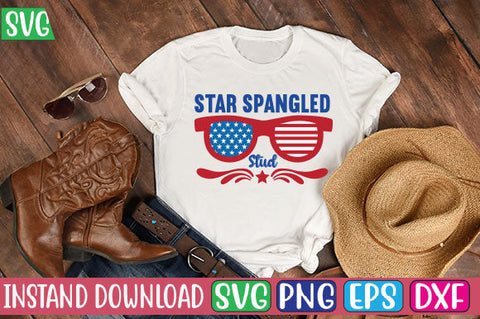 Star Spangled Stud SVG Cut File SVG Studio Innate 