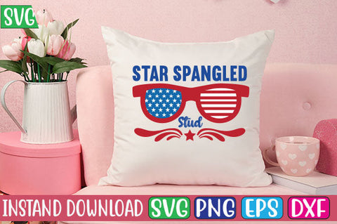 Star Spangled Stud SVG Cut File SVG Studio Innate 