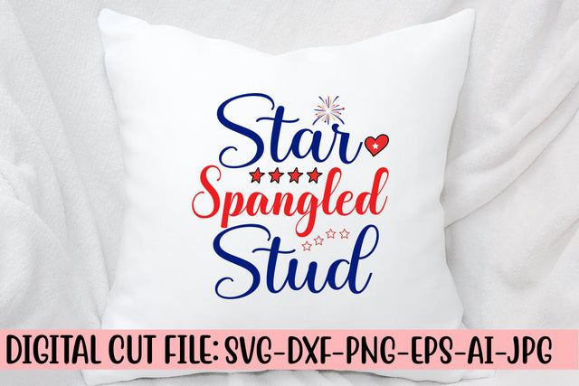 Star Spangled Stud SVG Cut File SVG Syaman 