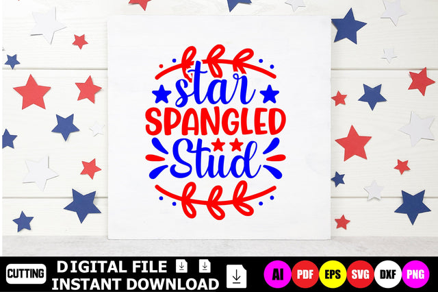 Star Spangled Stud SVG Shahin alam 