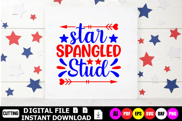 Star Spangled Stud SVG Shahin alam 