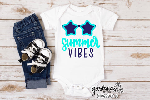 Star Sunglasses Summer Vibes SVG SVG Gardenias Art Shop 