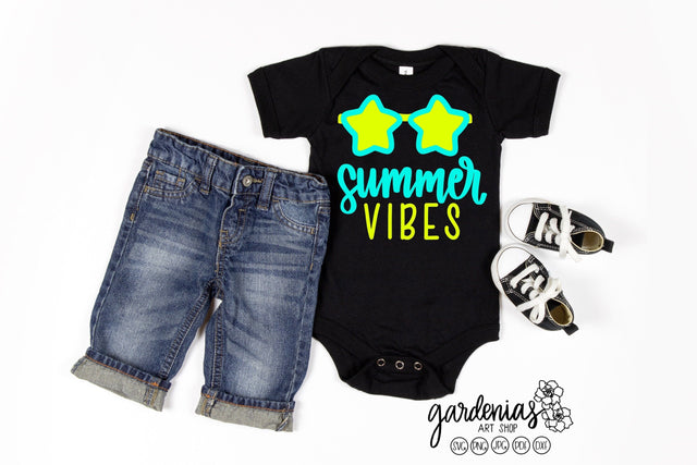 Star Sunglasses Summer Vibes SVG SVG Gardenias Art Shop 