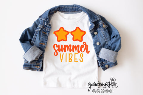 Star Sunglasses Summer Vibes SVG SVG Gardenias Art Shop 