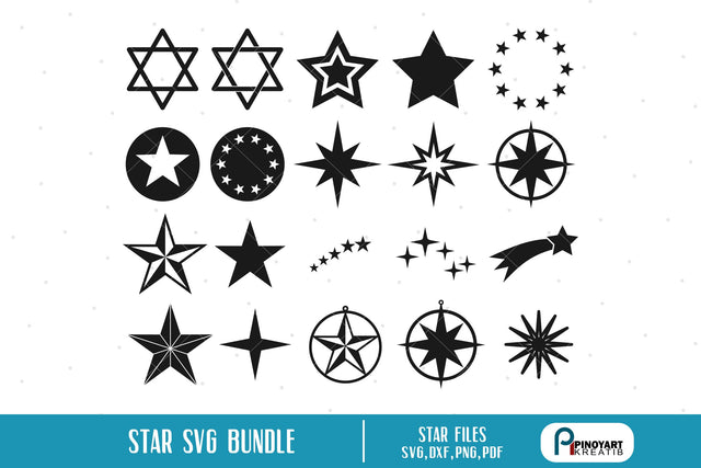 Star Svg Bundle SVG Pinoyart Kreatib