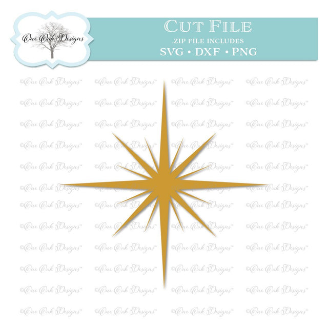 Star SVG One Oak Designs 