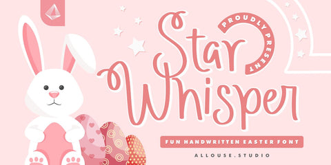 Star Whisper - Easter Font Font Allouse.Studio 