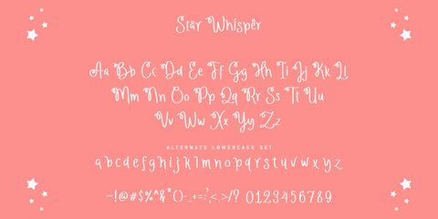 Star Whisper - Easter Font Font Allouse.Studio 