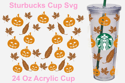 Starbucks svg, 24 Oz Acrylic cup Fall Halloween svg, Halloween starbucks svg, Batty Starbucks svg, Fall Halloween starbucks svg SVG Isabella Machell 