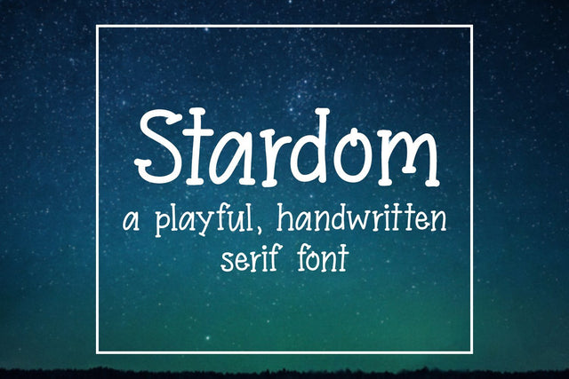Stardom Handwritten Font Font SavoringSurprises