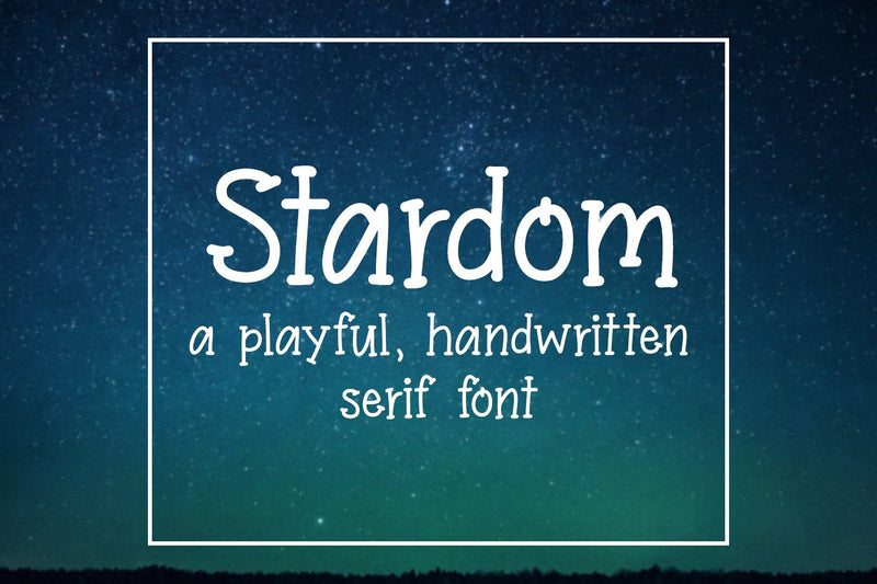 Stardom Handwritten Font Font SavoringSurprises