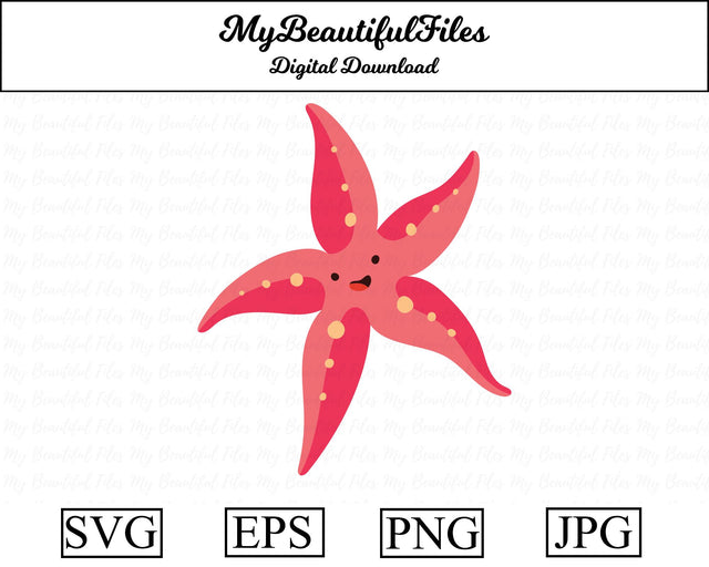 Starfish - Animal SVG MyBeautifulFiles 